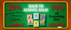 20% off the Articulation Library and 10% other products for Say It Right