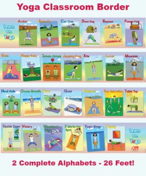 Learn With Yoga  ABC Yoga Classroom Border