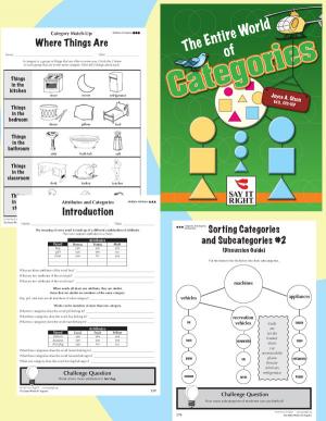 Say It Right book teaches cognitive process of categorization