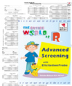 The Entire World of R Advanced Screening Complete Kit Contains EWR-037 -Stimulus Book and EWR-037R (record forms)