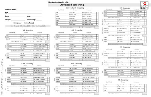 The Entire World of R Advanced Screening Pad (Record Replacement form