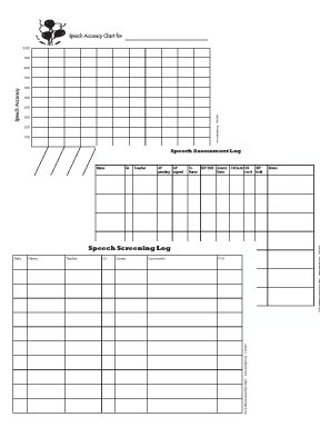 Speech Tracking Charts (Digital Download)