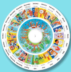 The Entire World of  Celebrations and Seasons  Select-a-Holiday Wheel