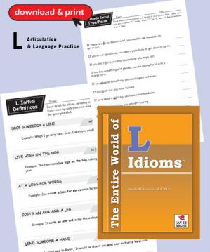 The Entire World of  L Idioms  (Digitial Download)