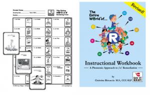 The Entire World of R Instructional Workbook & Screening Kit Combo Contains: EWR-030 EWR-001