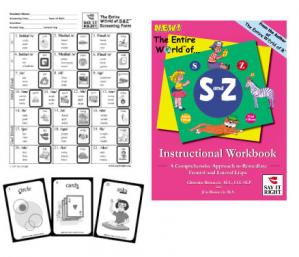 The Entire World of S and Z Instructional Workbook  and Screening Kit Combo  Contains: EWS-001 EWS-003